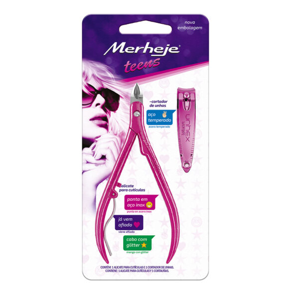 Corta cutícula + Corta uñas Merheje Teens - Imagen 2