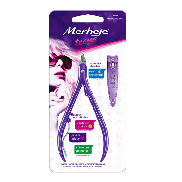 Corta cutícula + Corta uñas Merheje Teens - Imagen 3